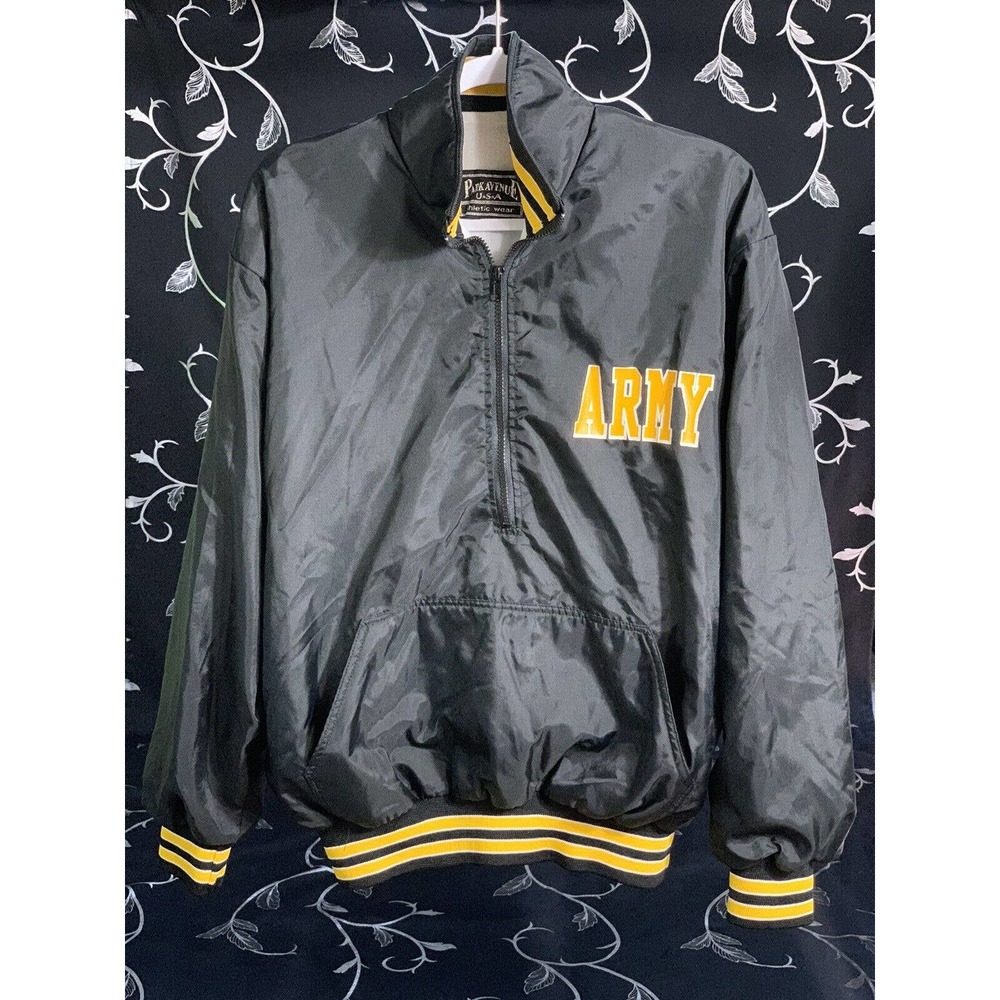 Vintage Army West Point Black Knights Champion Pullover Jacket Mens Small